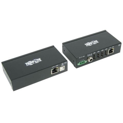 Tripp Lite B203-104-IND prolongateur réseau Émetteur et récepteur réseau Noir, Blanc 10, 100, 1000 Mbit/s