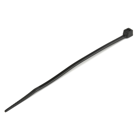 Colliers de Serrage 10 cm Noirs - Largeur 2 mm - Diam. faisceau 22 mm - Résistance traction 8 kg - Fermeture glissière autobloquante nylon avec pointe incurvée - 94V-2/UL -100 pcs