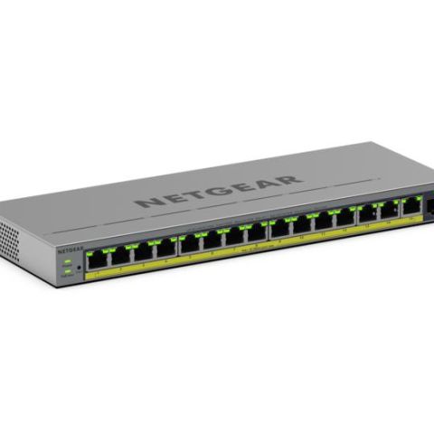 NETGEAR GS116EP Géré L2/L3 Gigabit Ethernet (10/100/1000) Connexion Ethernet, supportant l'alimentation via ce port (PoE) Gris
