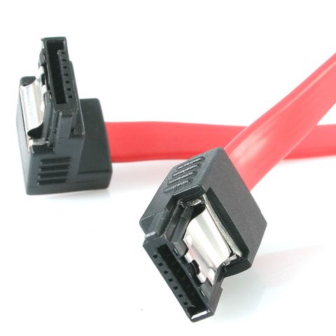 StarTech.com Câble SATA vers SATA à Angle Droit Série ATA à Loquet de 45 cm