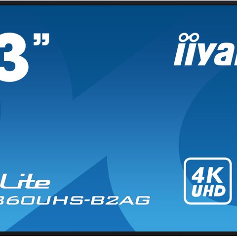 iiyama LH4360UHS-B2AG affichage de messages Carte A numérique 108 cm (42.5") LED Wifi 500 cd/m² 4K Ultra HD Noir Intégré dans le processeur Android 11 24/7
