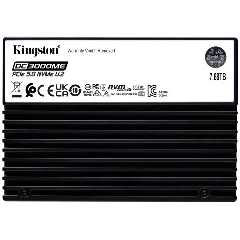 Kingston Technology 7,68TB DC3000ME U.2 PCIe 5.0 NVMe TCG Opal Enterprise SSD