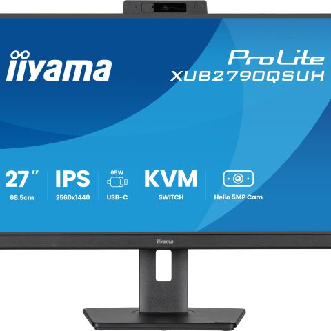 iiyama ProLite XUB2790QSUH-B2 écran plat de PC 68,6 cm (27") 2560 x 1440 pixels Wide Quad HD LED Noir