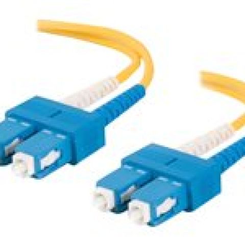 C2G SC-SC 9/125 OS1 Duplex Singlemode PVC Fiber Optic Cable (LSZH)