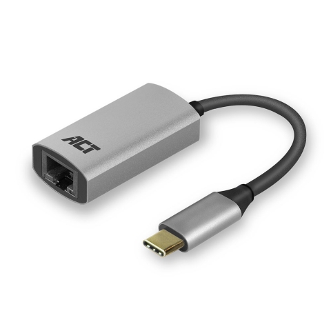 ACT AC7080 changeur de genre de câble USB Type-C RJ-45 Gris