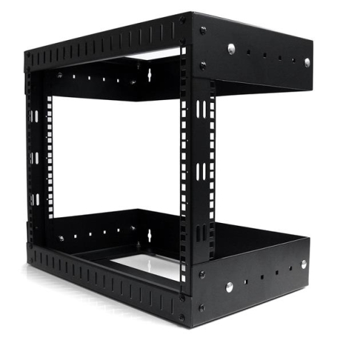 8U Open Frame Wall Mount Equipment Rack