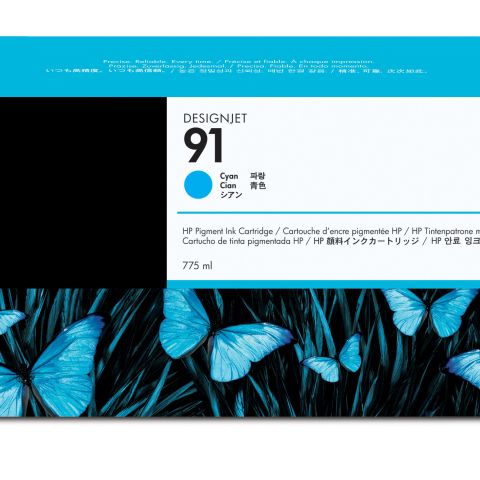 HP 91 775ML CYAN INK CARTRIDGE