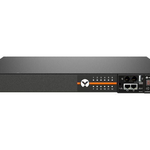 Vertiv Geist RPDU, SWITCHED UNIT LEVEL MONITORING EC unité de distribution d'énergie 12 sortie(s) CA 1U Noir