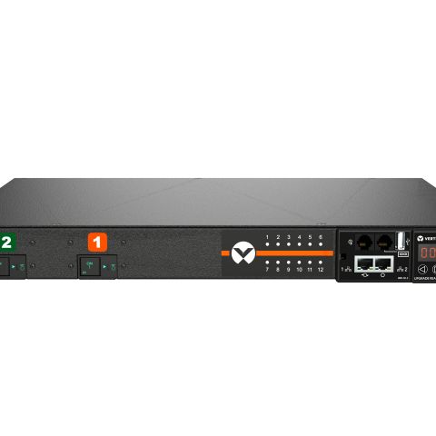 Vertiv VP59100 unité de distribution d'énergie 12 sortie(s) CA 1U Noir