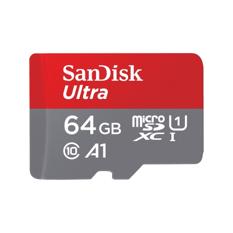 64GB SanDisk Ultra microSDXC + SD 100MB/