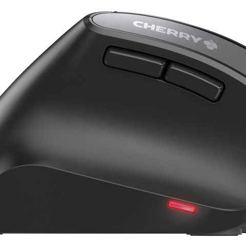 CHERRY MW 4500 LEFT Souris ergonomique sans fil, pour gauchers, noir, USB