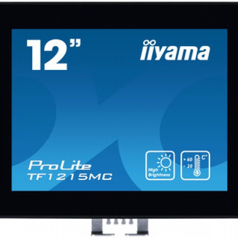 iiyama ProLite TF1215MC-B1 moniteur à écran tactile 30,7 cm (12.1") 1024 x 768 pixels Plusieurs pressions Noir