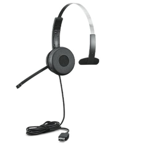 Lenovo 100 Mono Casque Avec fil Arceau Bureau/Centre d'appels USB Type-A Noir