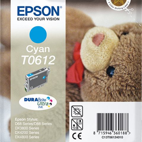 INK CARTRIDGE T0612 CYAN 8ML BLISTER RF