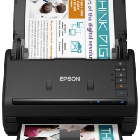 WorkForce ES-500WII Alimentation papier de scanner 600 x 600 DPI A6 Noir