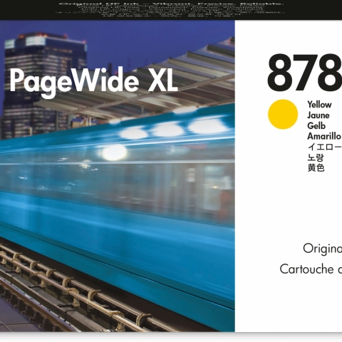 878 1-liter Yellow PageWide XL Ink Cartridge cartouche d'encre