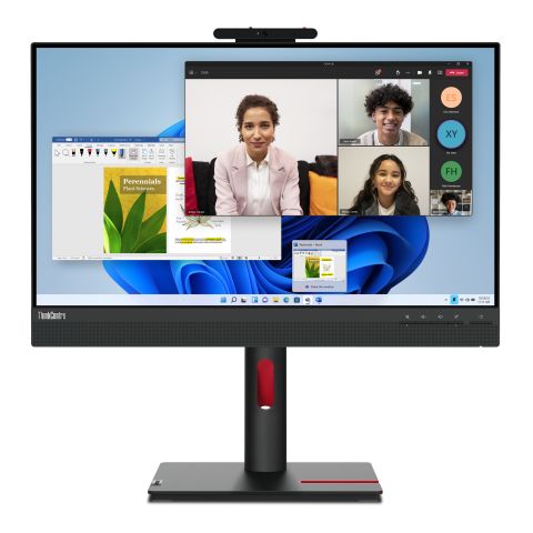 Lenovo ThinkCentre Tiny-In-One 24 LED display 60,5 cm (23.8") 1920 x 1080 pixels Full HD Écran tactile Noir