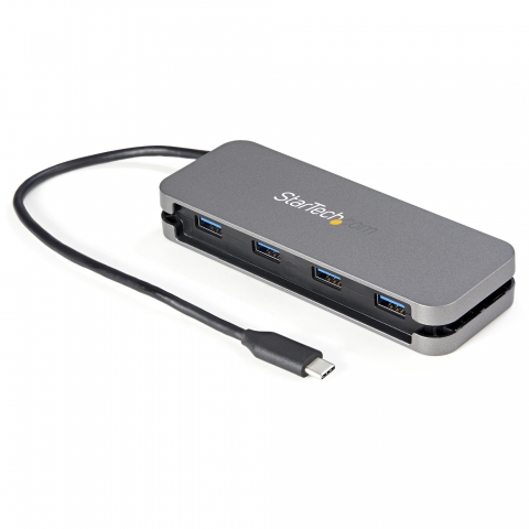 hub & concentrateur USB 3.2 Gen 1 (3.1 Gen 1) Type-C 5000 Mbit/s Noir, Gris