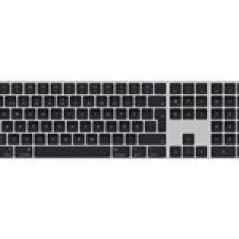 Apple Magic Keyboard clavier USB + Bluetooth QWERTY Suédois Argent, Noir