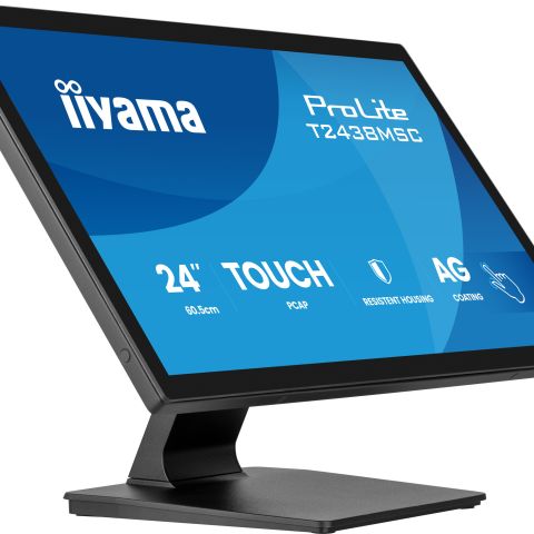 iiyama ProLite T2438MSC-B2 écran plat de PC 60,5 cm (23.8") 1920 x 1080 pixels Full HD Écran tactile