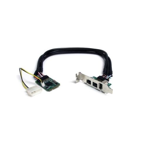 3 Port 2b 1a Mini PCIe FireWire Card