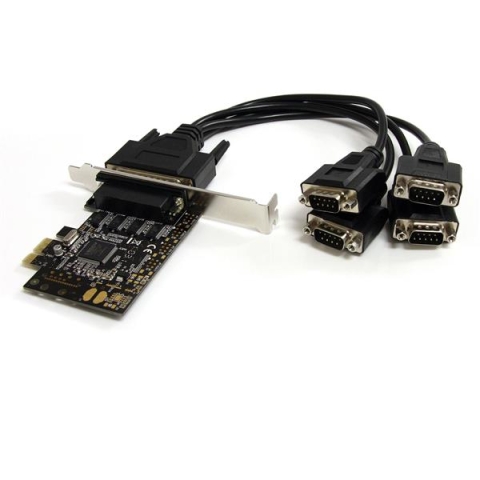 StarTech.com Carte PCI Express avec 4 Ports DB-9 RS232