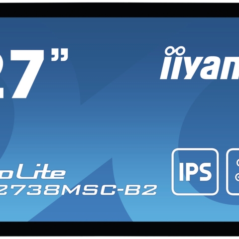 iiyama ProLite TF2738MSC-B2 moniteur à écran tactile 68,6 cm (27") 1920 x 1080 pixels Plusieurs pressions Multi-utilisateur Noir