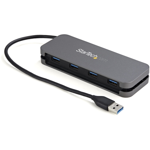 hub & concentrateur USB 3.2 Gen 1 (3.1 Gen 1) Type-A 5000 Mbit/s Noir, Gris