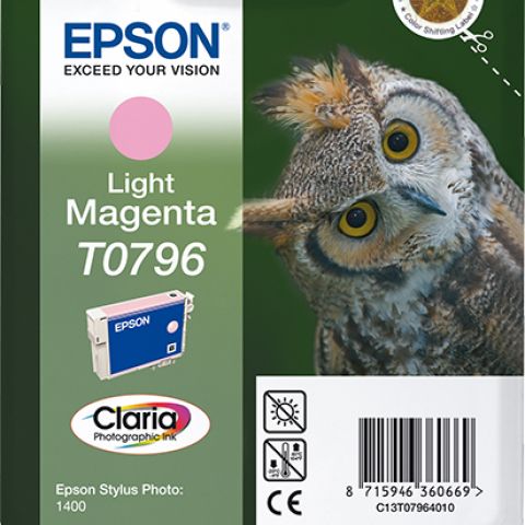 Singlepack Light Magenta T0796 Claria Ph