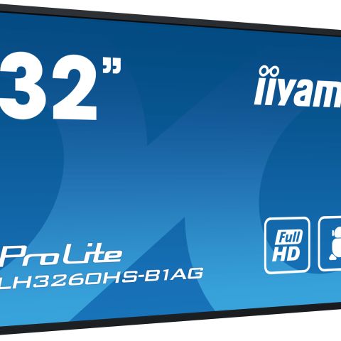 iiyama PROLITE Carte A numérique 80 cm (31.5") LED Wifi 500 cd/m² Full HD Noir Intégré dans le processeur Android 11 24/7