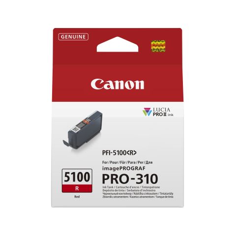 Canon PFI-5100 R cartouche d'encre 1 pièce(s) Original Rouge