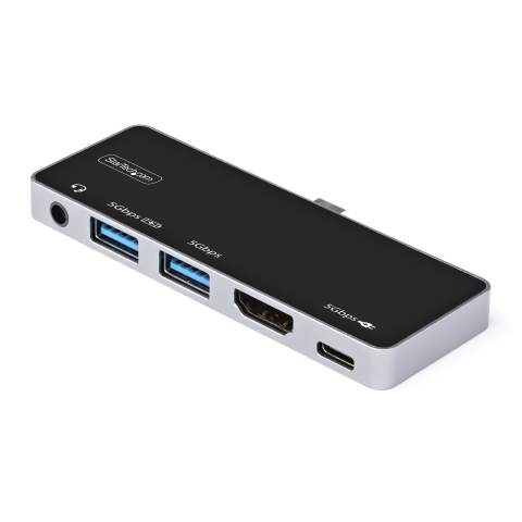 station d'accueil Avec fil USB 3.2 Gen 1 (3.1 Gen 1) Type-C Noir, Argent