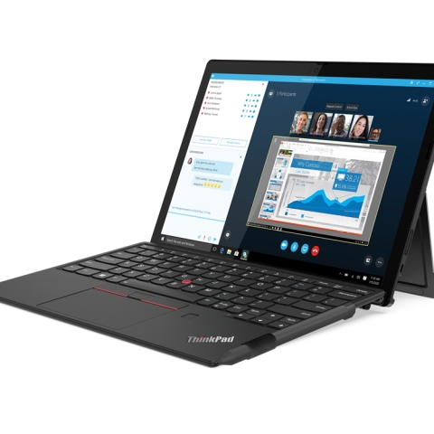 Lenovo ThinkPad X12 Detachable LPDDR4x-SDRAM Hybride (2-en-1) 31,2 cm (12.3") 1920 x 1280 pixels Écran tactile 11e génération de processeurs Intel® Core™ i5 16 Go 256 Go SSD Wi-Fi 6 (802.11ax) Windows 10 Pro Noir