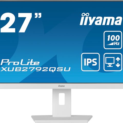 iiyama ProLite XUB2792QSU-W6 écran plat de PC 68,6 cm (27") 2560 x 1440 pixels Wide Quad HD LED Blanc