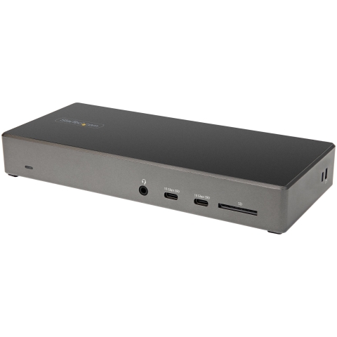 Dock USB-C - Station d'accueil USB Type C Triple Écrans 4K - Alimentation 100W - DP 1.4 Alt Mode & DSC, 2x DisplayPort 1.4/HDMI 2.0 - 6xUSB (2x 10Gbps) - Windows/Chrome