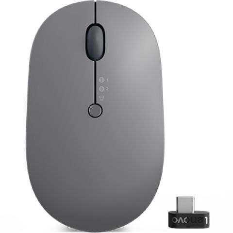 Lenovo Go Multi-Device souris Ambidextre RF sans fil + Bluetooth Optique 2400 DPI