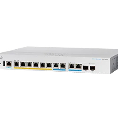 CBS350 Géré L3 Gigabit Ethernet (10/100/1000) Connexion Ethernet, supportant l'alimentation via ce port (PoE) 1U Noir, Gris