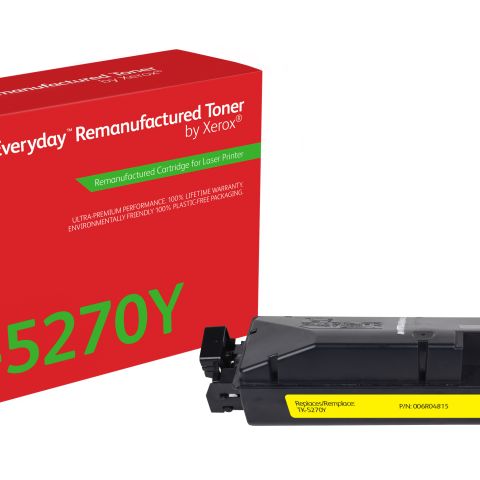 Remanufacturé Everyday Toner remanufacturé Jaune Everyday™ de Xerox compatible avec Kyocera TK-5270Y, Capacité standard