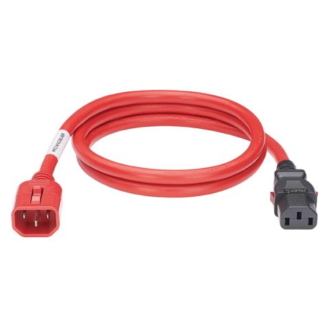 Panduit LPCA03-X câble électrique Noir, Rouge 1,8 m Coupleur C14 Coupleur C13