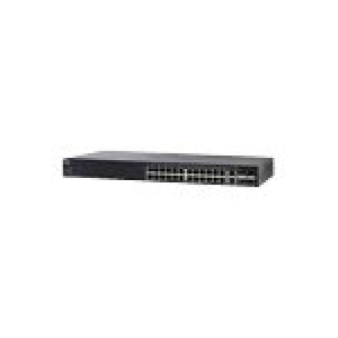 Cisco SG350-28P-K9-UK-RF commutateur réseau Géré L3 Gigabit Ethernet (10/100/1000) Connexion Ethernet, supportant l'alimentation via ce port (PoE) Noir