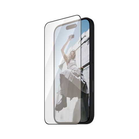 PanzerGlass SAFE. by ® Screen Protection w. Black Frame iPhone 16 