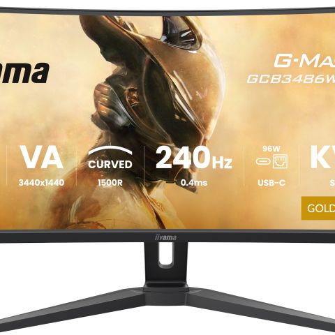 iiyama G-MASTER GCB3486WQSCP-B1 écran plat de PC 86,4 cm (34") 1440 x 3440 pixels