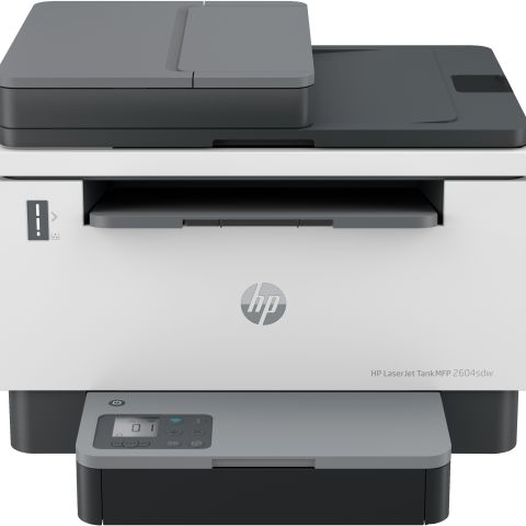 HP LaserJet Imprimante Tank MFP 2604sdw, Noir et blanc, Imprimante pour Entreprises, Numérisation vers e-mail. Numérisation vers e-mail/PDF. Numérisation vers PDF. Impression recto-verso. Chargeur automatique de 40 feuilles. Taille compacte. Éco-énergétique. Wi-Fi double bande