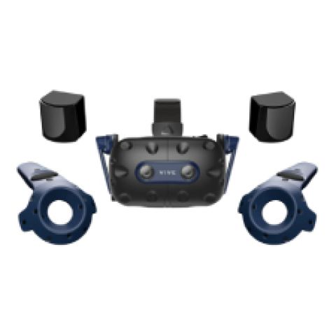 HTC Vive Pro 2 Full Kit Casque de visualisation dédié Noir, Bleu