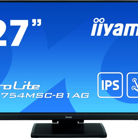 iiyama ProLite T2754MSC-B1AG moniteur à écran tactile 68,6 cm (27") 1920 x 1080 pixels Plusieurs pressions Multi-utilisateur Noir