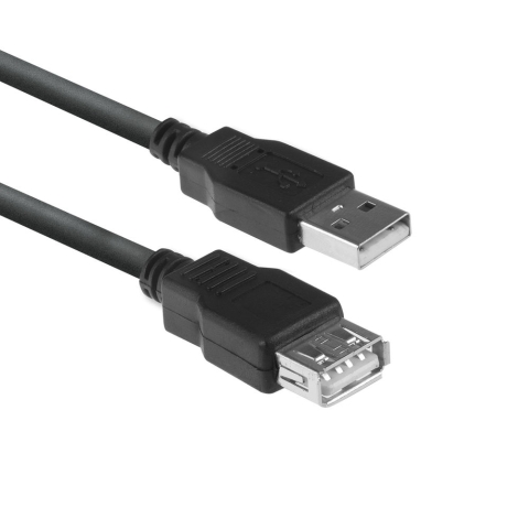 ACT AC3040 câble USB 1,8 m USB 2.0 USB A Noir