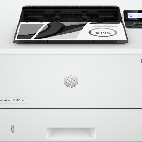 HP LaserJet Pro Imprimante 4002dw, Imprimer, Impression recto-verso. Vitesses de première page imprimée. Taille compacte. Éco-énergétique. Sécurité renforcée. Wi-Fi double fréquence