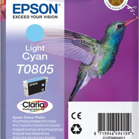 Ink Cartridge T0805 Light-Cyan Blister W