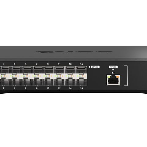 QNAP QSW-M5216-1T commutateur réseau Géré L2 10G Ethernet (100/1000/10000) Noir