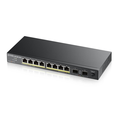 GS1100-10HP v2 Non-géré Gigabit Ethernet (10/100/1000) Connexion Ethernet, supportant l'alimentation via ce port (PoE) Noir